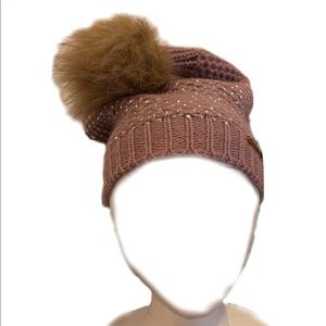 Bebe | Pink Sparkly Beanie
